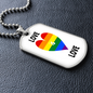 LOVE IS LOVE DOG TAG