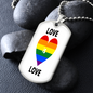 LOVE IS LOVE DOG TAG
