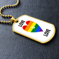 LOVE IS LOVE DOG TAG