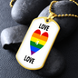 LOVE IS LOVE DOG TAG