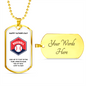 Baseball Theme Dad Dog Tag