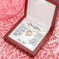 To My Daughter Forever Love Necklace