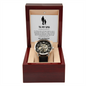 TO MY DAD OPEN FACE WATCH FROM DAUGHTER