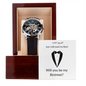 Will you be my Bestman? Open Face Watch