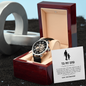TO MY DAD OPEN FACE WATCH FROM DAUGHTER