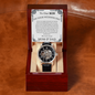 To Our Son On Your Wedding Day I Open Face Watch