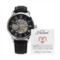 To My Husband Open Face Watch