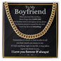 To My Boyfriend | Cuban Chain | Valentines Day Gift, Gift For Him, Gifts for Boyfriend, Boyfriend Gift Ideas