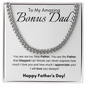 Amazing Bonus Dad I Cuban Link Chain