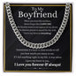 To My Boyfriend | Cuban Chain | Valentines Day Gift, Gift For Him, Gifts for Boyfriend, Boyfriend Gift Ideas