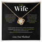 To My Wife | "Best Thing That Ever Happened To Me" | Love Knot Necklace | Birthday | Anniversary | Surprise