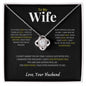 To My Wife | "Best Thing That Ever Happened To Me" | Love Knot Necklace | Birthday | Anniversary | Surprise