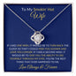 To My Smokin' Hot Wife | Love Knot Necklace