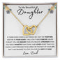To My Beautiful Daughter | Interlocking Hearts