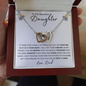 To My Beautiful Daughter | Interlocking Hearts