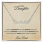 Personalized Name Necklace| From Dad