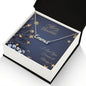Personalized Name Necklace | Navy Blue Christmas
