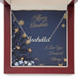 Personalized Name Necklace | Navy Blue Christmas