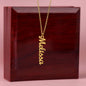 Vertical Custom Name Necklace| Gift for her, Birthday, Anniversary, Just Because