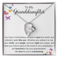 To My Granddaughter Forever Love Necklace