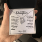 To My Daughter Forever Love Necklace