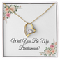 Will You Be My Bridesmaid Love Necklace