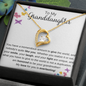 To My Granddaughter Forever Love Necklace