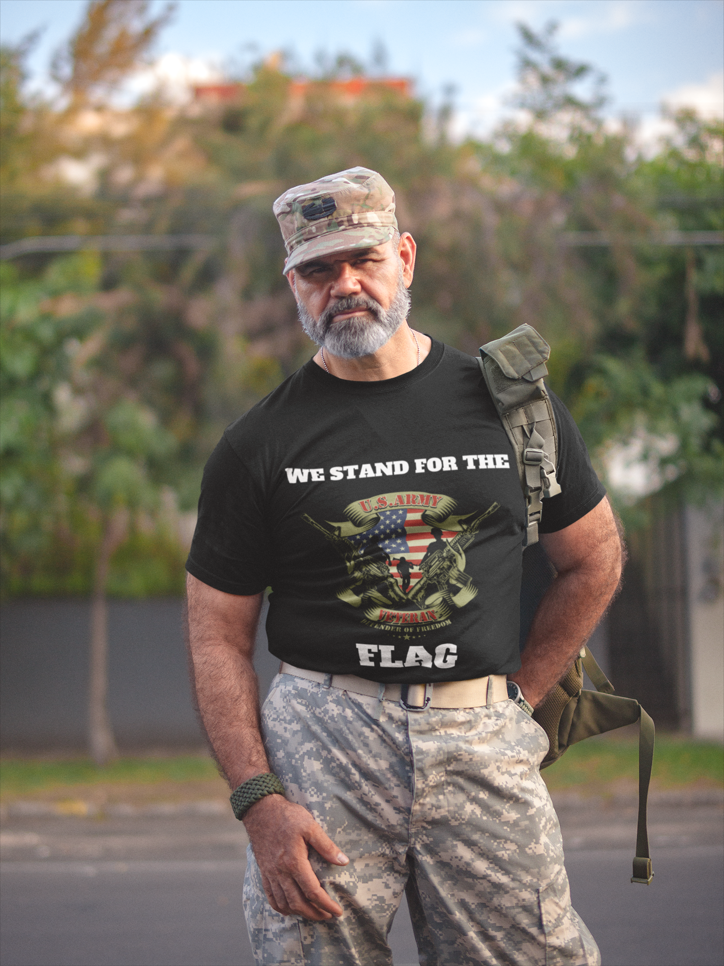 WE STAND FOR THE FLAG