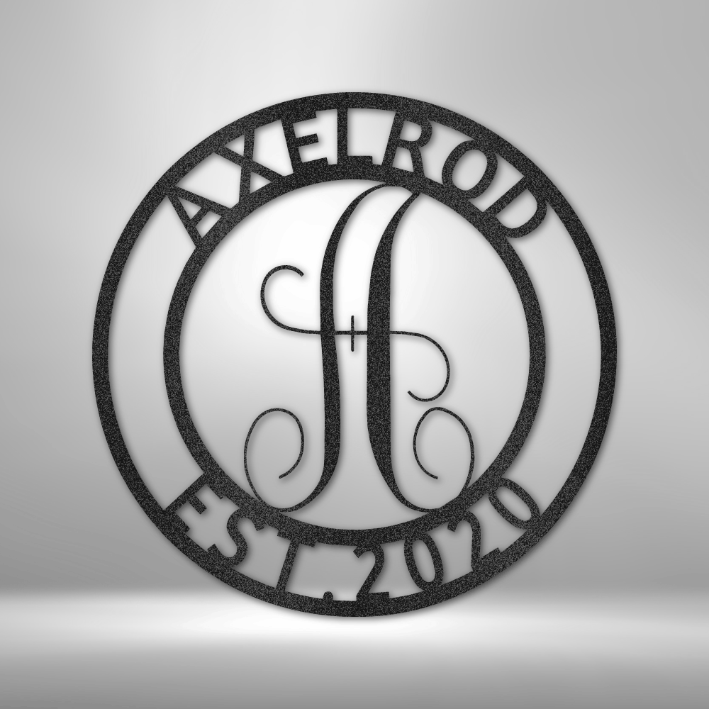 Family Name - Steel Sign Metal Art