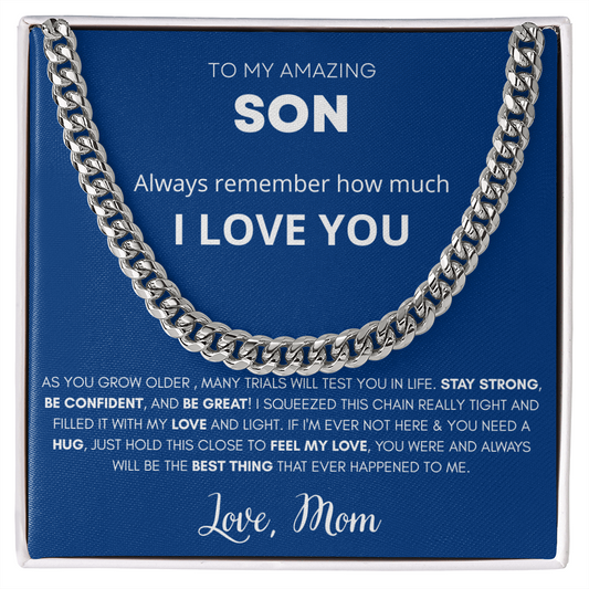 TO MY AMAZING SON I CHAIN