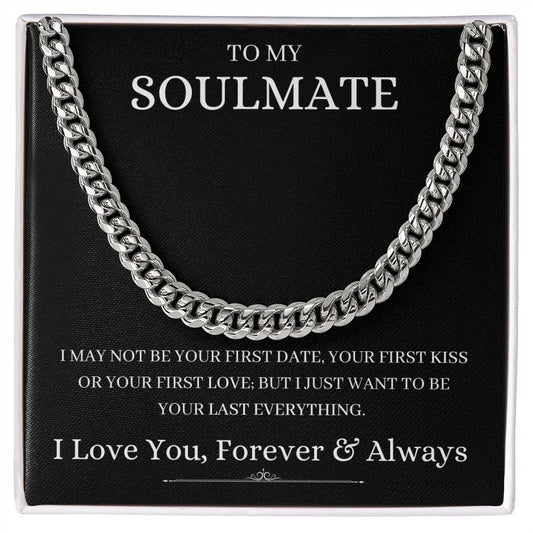 To My Soulmate Necklace Gift for Husband/ Fiancé / Soulmate / Boyfriend/ Gifts for Him