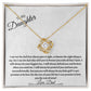 To My Daughter| From Dad | Love & Protect you| Love Knot