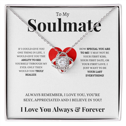 To My Soulmate | Romantic Heart Message | Love Knot