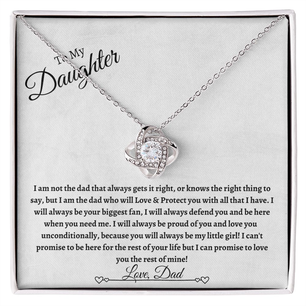 To My Daughter| From Dad | Love & Protect you| Love Knot