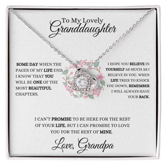 Lovely Granddaughter| From Grandpa| Remember I Will Always Have Your Back