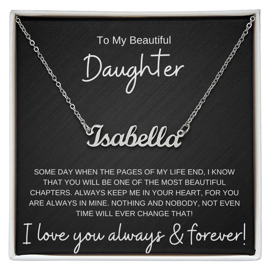 Personalized Name Necklace for Daughter | Beautiful Chapter |