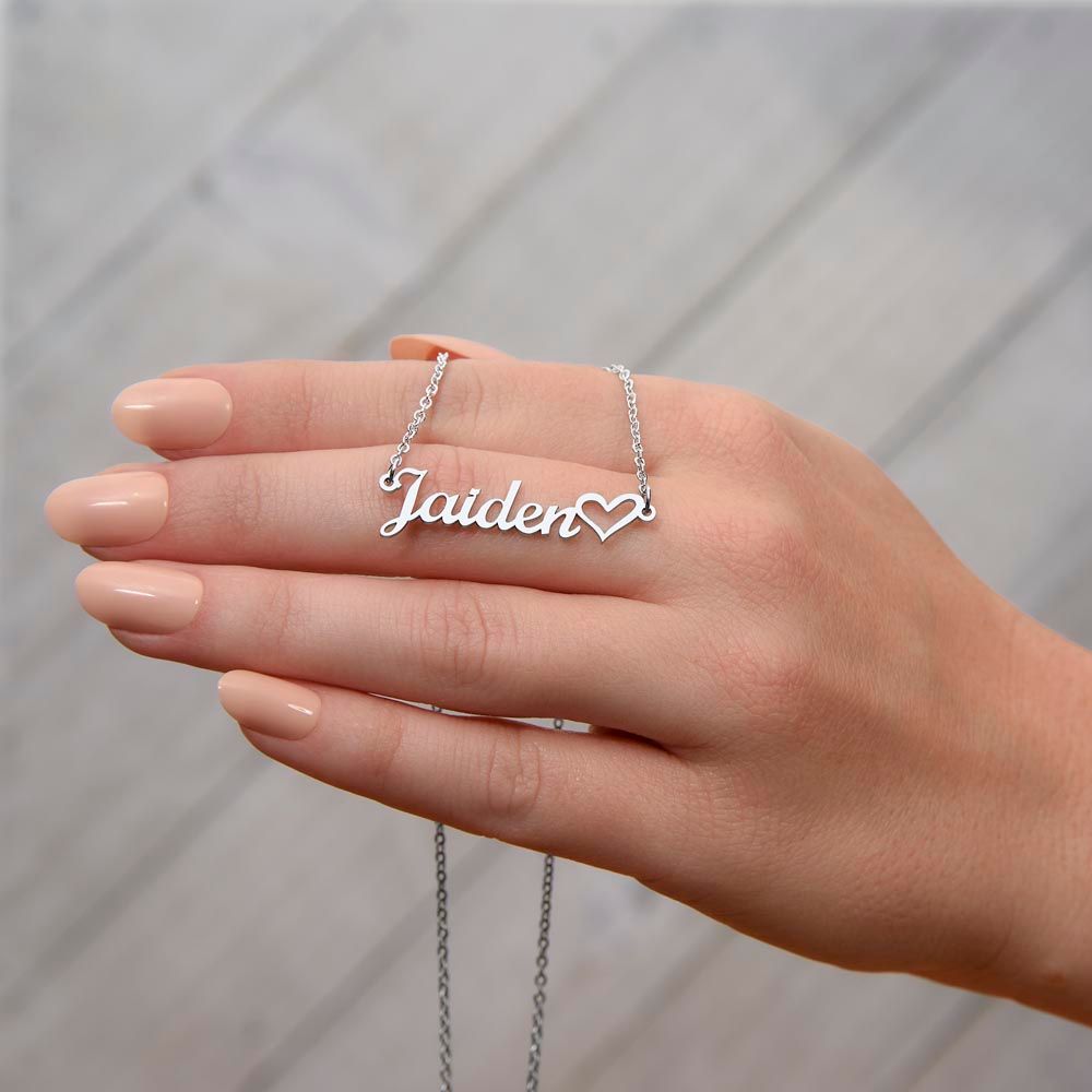 Personalized Name with Heart| Gift for Her, Birthday Gift, Just Because Gift!