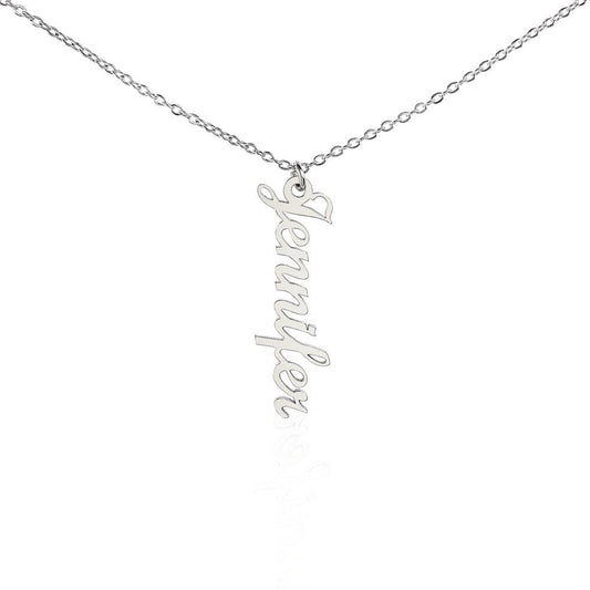 Vertical Custom Name Necklace| Gift for her, Birthday, Anniversary, Just Because