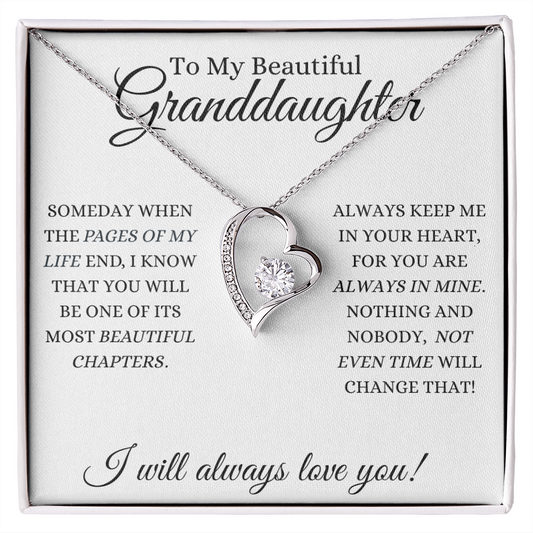 My Beautiful Granddaughter I Forever Love Necklace
