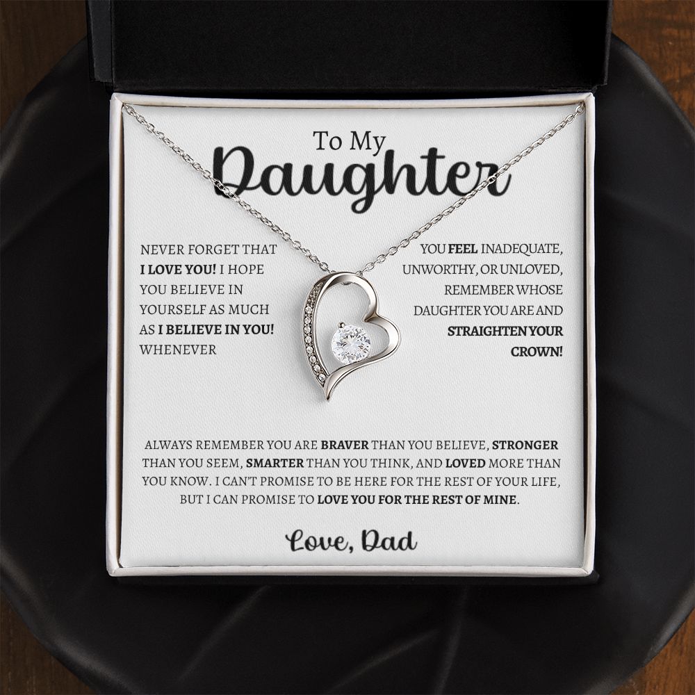 Keep Me In Your Heart | From Dad| Love Knot Necklace